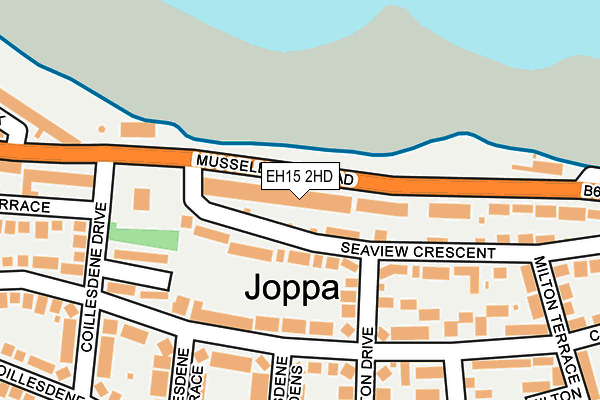 EH15 2HD map - OS OpenMap – Local (Ordnance Survey)