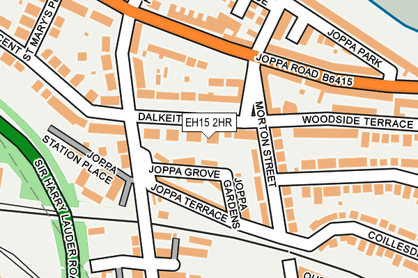 EH15 2HR map - OS OpenMap – Local (Ordnance Survey)