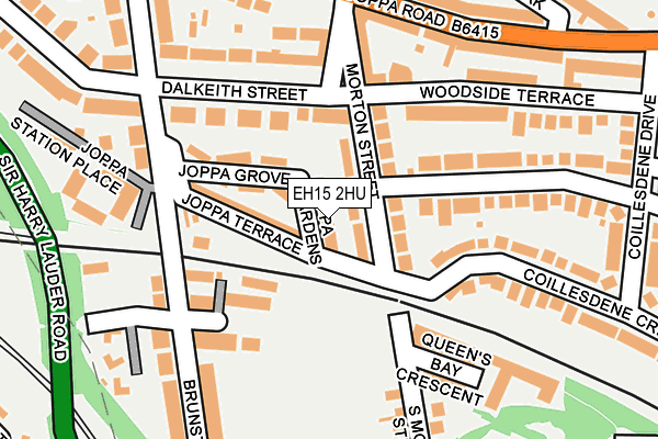 EH15 2HU map - OS OpenMap – Local (Ordnance Survey)