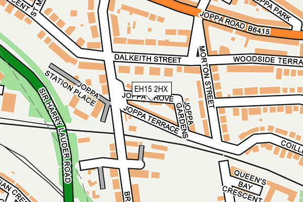 EH15 2HX map - OS OpenMap – Local (Ordnance Survey)