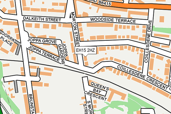 EH15 2HZ map - OS OpenMap – Local (Ordnance Survey)
