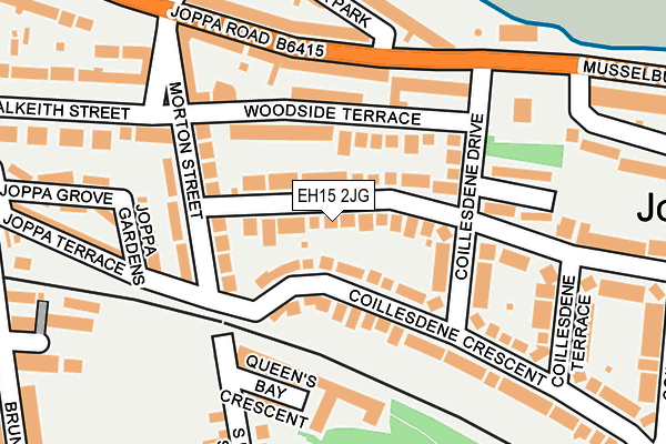 EH15 2JG map - OS OpenMap – Local (Ordnance Survey)