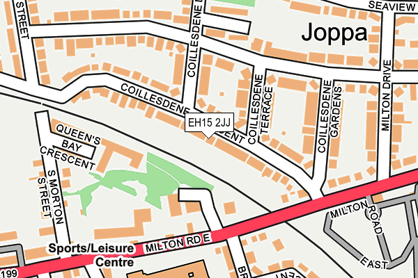 EH15 2JJ map - OS OpenMap – Local (Ordnance Survey)