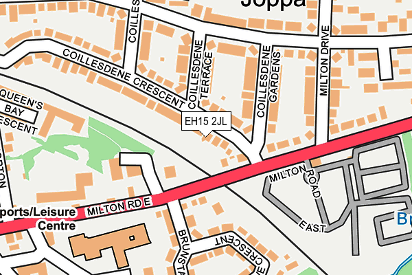 EH15 2JL map - OS OpenMap – Local (Ordnance Survey)