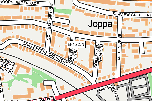 EH15 2JN map - OS OpenMap – Local (Ordnance Survey)
