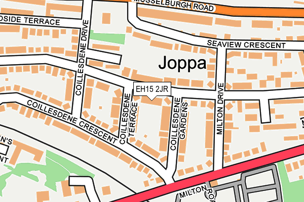 EH15 2JR map - OS OpenMap – Local (Ordnance Survey)