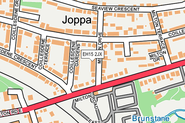 EH15 2JX map - OS OpenMap – Local (Ordnance Survey)