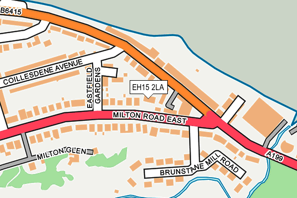 EH15 2LA map - OS OpenMap – Local (Ordnance Survey)