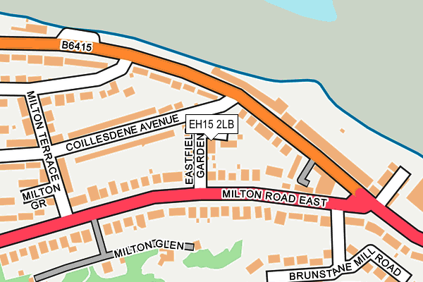 EH15 2LB map - OS OpenMap – Local (Ordnance Survey)