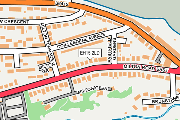 EH15 2LD map - OS OpenMap – Local (Ordnance Survey)