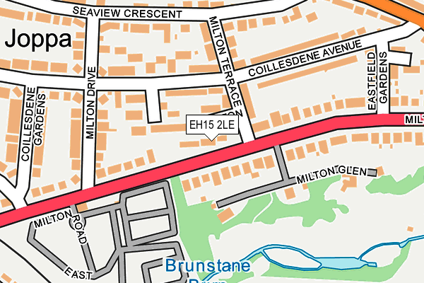 EH15 2LE map - OS OpenMap – Local (Ordnance Survey)