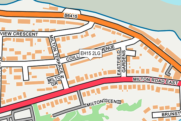 EH15 2LG map - OS OpenMap – Local (Ordnance Survey)