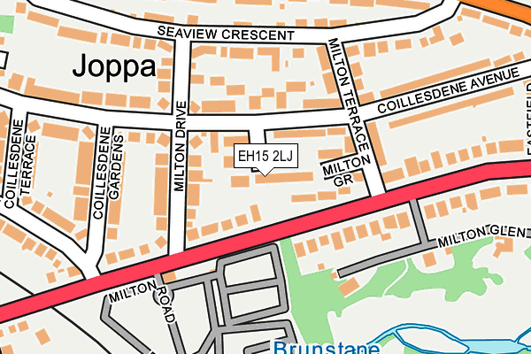 EH15 2LJ map - OS OpenMap – Local (Ordnance Survey)