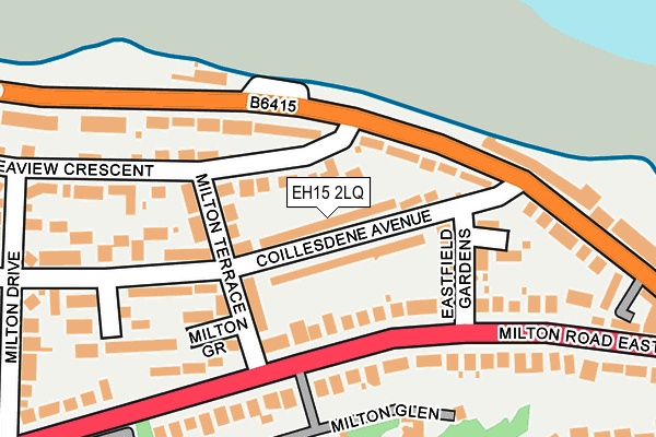 EH15 2LQ map - OS OpenMap – Local (Ordnance Survey)