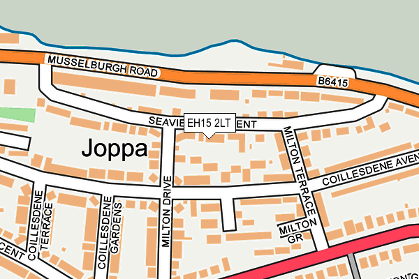 EH15 2LT map - OS OpenMap – Local (Ordnance Survey)