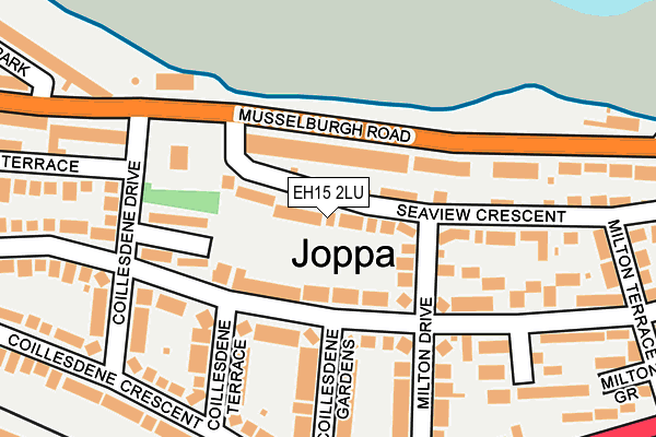 EH15 2LU map - OS OpenMap – Local (Ordnance Survey)