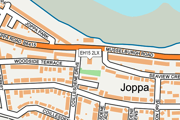 EH15 2LX map - OS OpenMap – Local (Ordnance Survey)