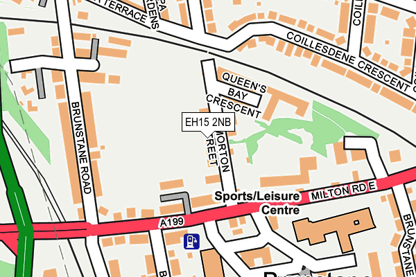 EH15 2NB map - OS OpenMap – Local (Ordnance Survey)