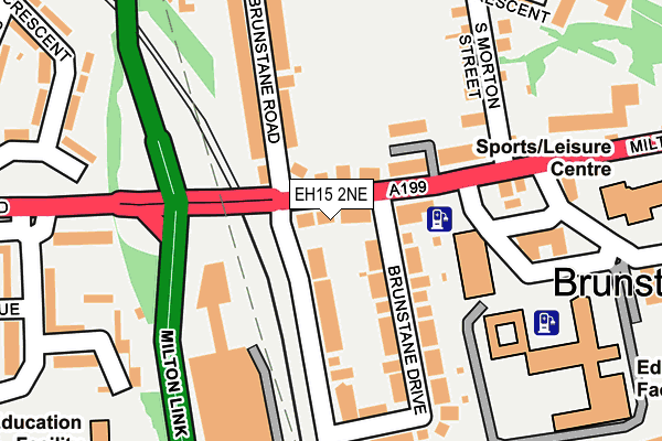 EH15 2NE map - OS OpenMap – Local (Ordnance Survey)