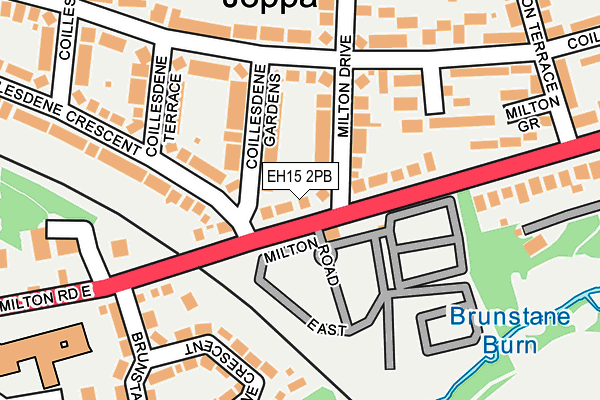 EH15 2PB map - OS OpenMap – Local (Ordnance Survey)