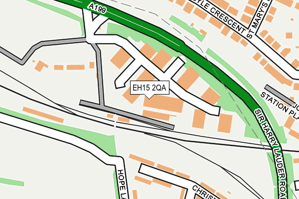 EH15 2QA map - OS OpenMap – Local (Ordnance Survey)