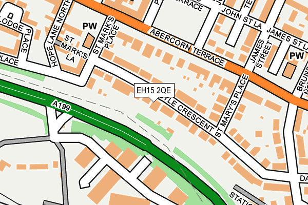 EH15 2QE map - OS OpenMap – Local (Ordnance Survey)