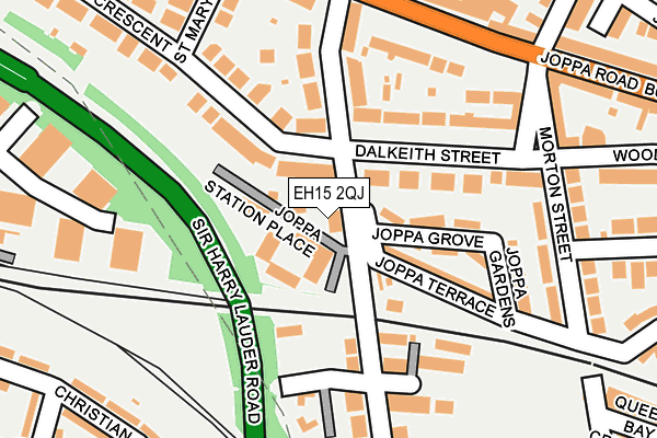 EH15 2QJ map - OS OpenMap – Local (Ordnance Survey)