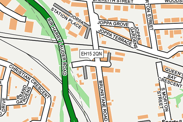 EH15 2QN map - OS OpenMap – Local (Ordnance Survey)
