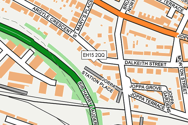 EH15 2QQ map - OS OpenMap – Local (Ordnance Survey)