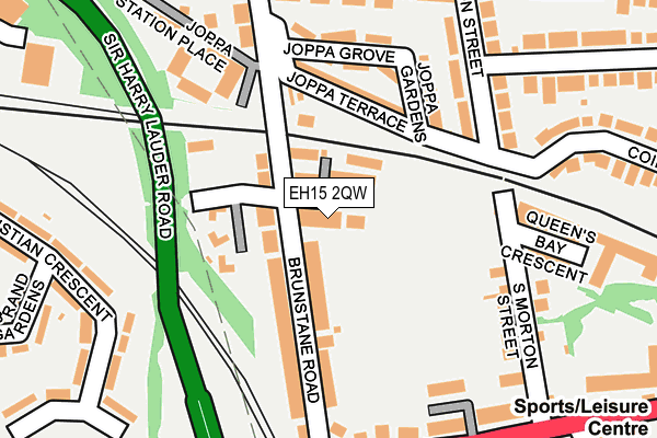 EH15 2QW map - OS OpenMap – Local (Ordnance Survey)