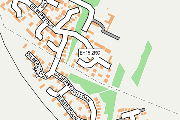 EH15 2RG map - OS OpenMap – Local (Ordnance Survey)