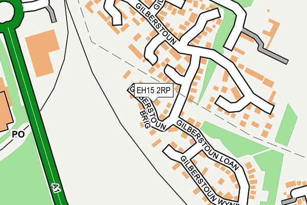 EH15 2RP map - OS OpenMap – Local (Ordnance Survey)