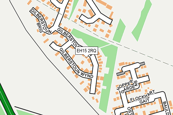 EH15 2RQ map - OS OpenMap – Local (Ordnance Survey)