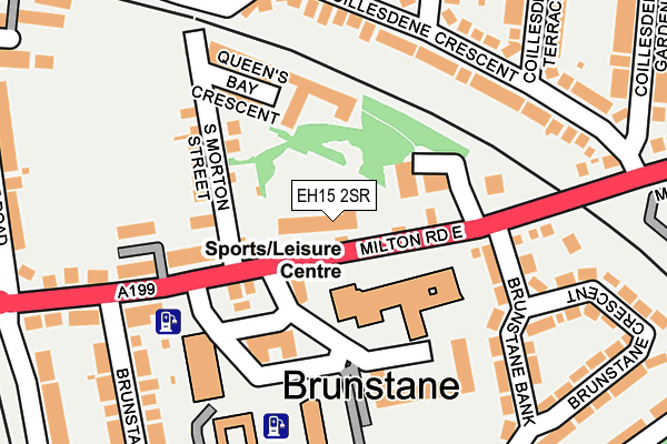 EH15 2SR map - OS OpenMap – Local (Ordnance Survey)