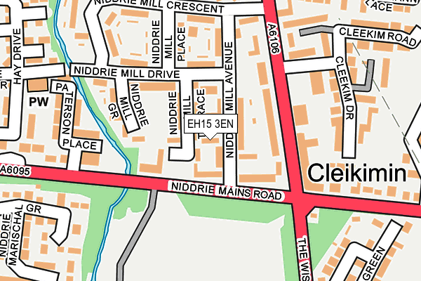 EH15 3EN map - OS OpenMap – Local (Ordnance Survey)
