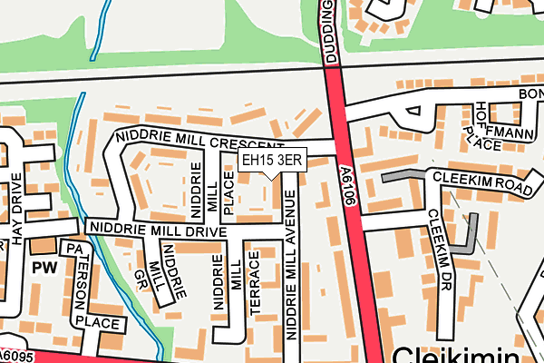 EH15 3ER map - OS OpenMap – Local (Ordnance Survey)