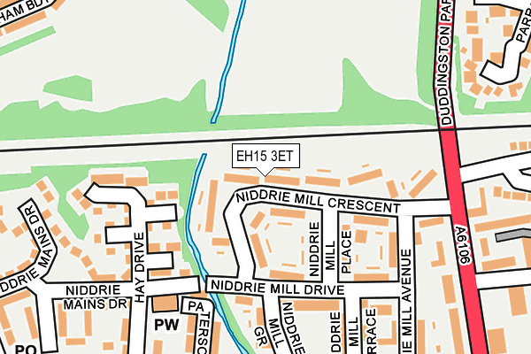 EH15 3ET map - OS OpenMap – Local (Ordnance Survey)