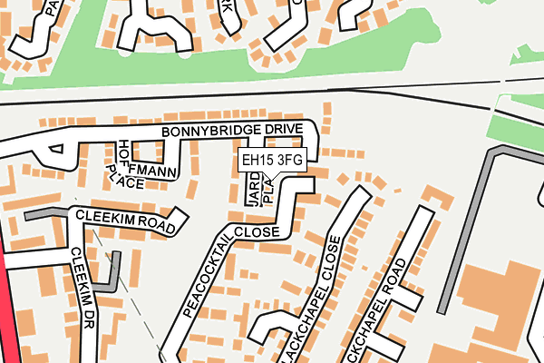 EH15 3FG map - OS OpenMap – Local (Ordnance Survey)