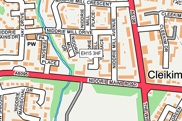 EH15 3HF map - OS OpenMap – Local (Ordnance Survey)