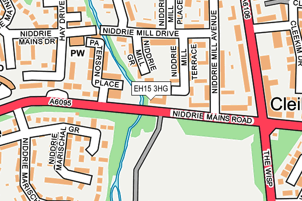 EH15 3HG map - OS OpenMap – Local (Ordnance Survey)