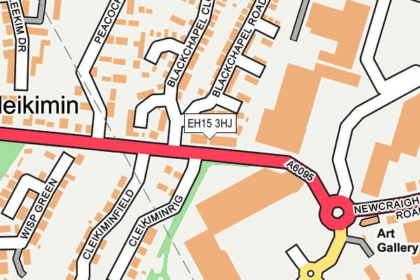 EH15 3HJ map - OS OpenMap – Local (Ordnance Survey)