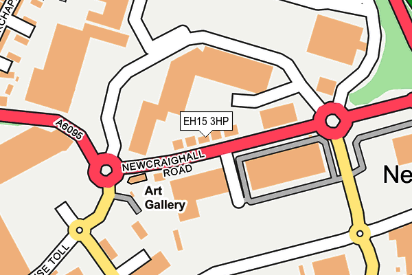 EH15 3HP map - OS OpenMap – Local (Ordnance Survey)