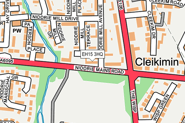 EH15 3HQ map - OS OpenMap – Local (Ordnance Survey)