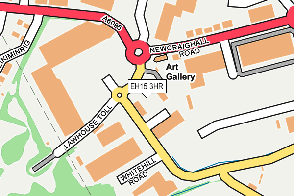 EH15 3HR map - OS OpenMap – Local (Ordnance Survey)