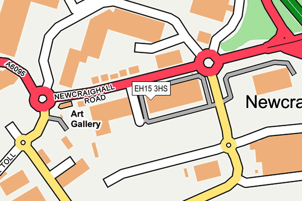 EH15 3HS map - OS OpenMap – Local (Ordnance Survey)