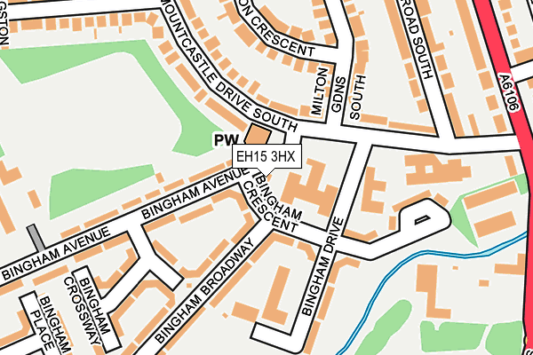 EH15 3HX map - OS OpenMap – Local (Ordnance Survey)