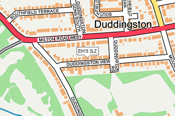 EH15 3LZ map - OS OpenMap – Local (Ordnance Survey)