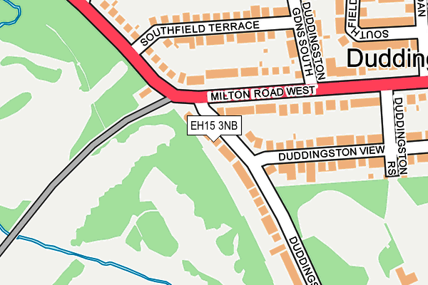 EH15 3NB map - OS OpenMap – Local (Ordnance Survey)