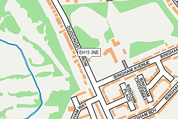 EH15 3NE map - OS OpenMap – Local (Ordnance Survey)