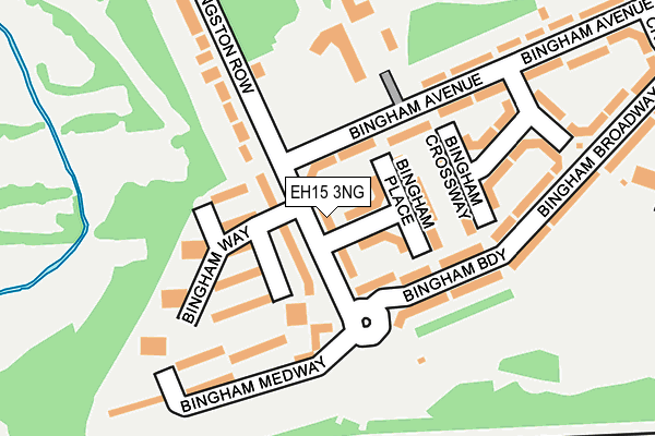 EH15 3NG map - OS OpenMap – Local (Ordnance Survey)